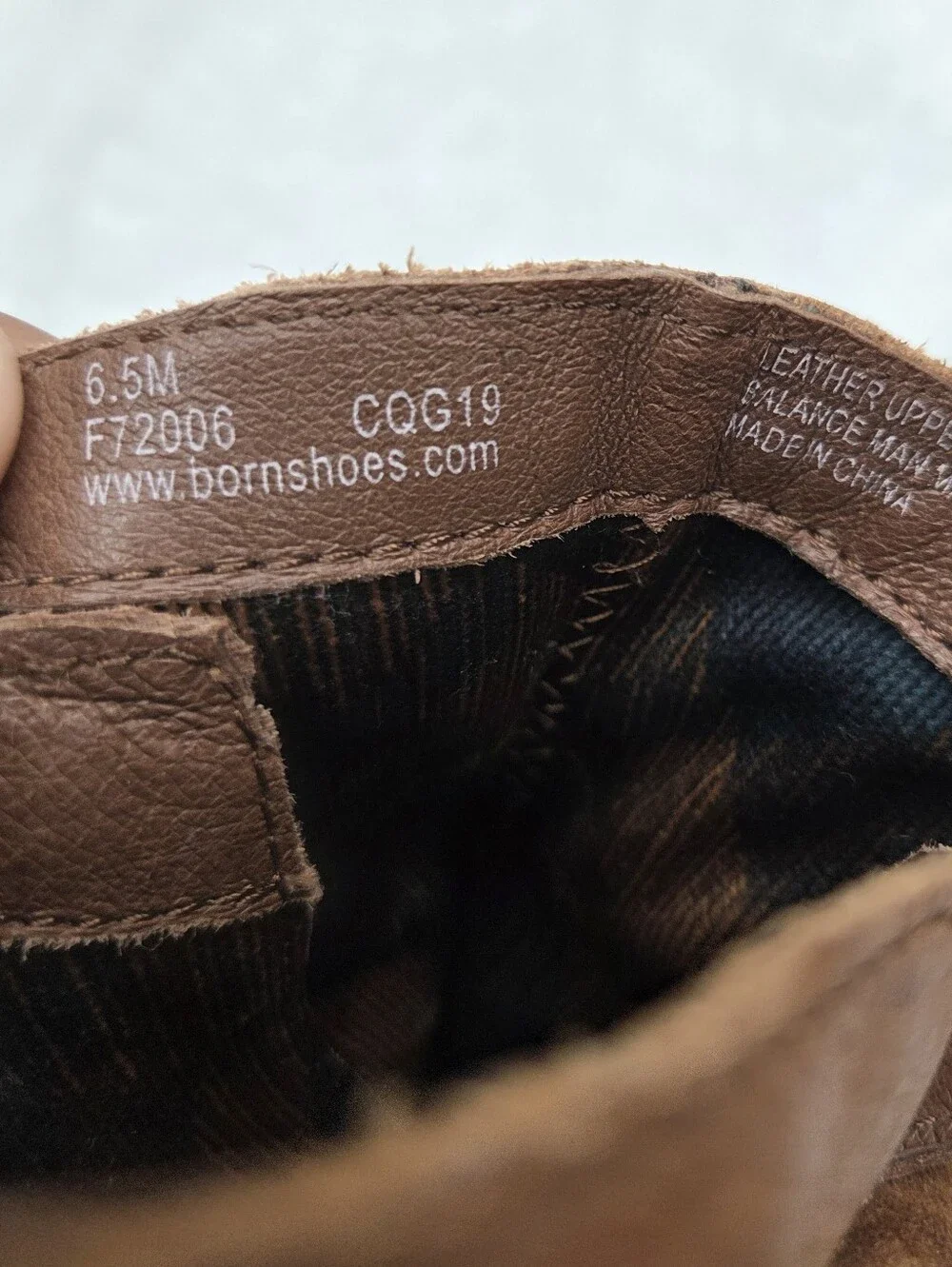 Born Leather Fringe Wrap Ankle Boots Brown‎ Side Zip Booties Women's Size 6.5M